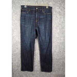 Lucky Brand Men's Straight Leg Denim Jeans Blue Mid Dark Wash Size 36x32 Classic